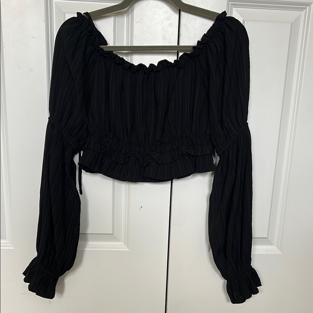 Elegant Black Women's Top